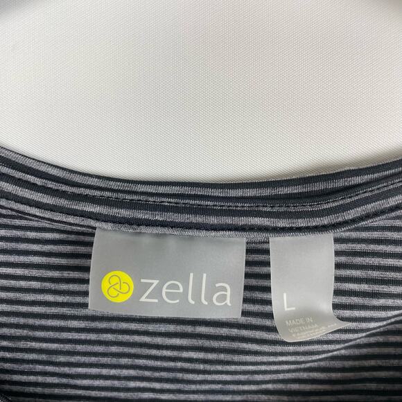 Zella Womens Work For It Stripe Tank Top Large Black NWT - Picture 5 of 5